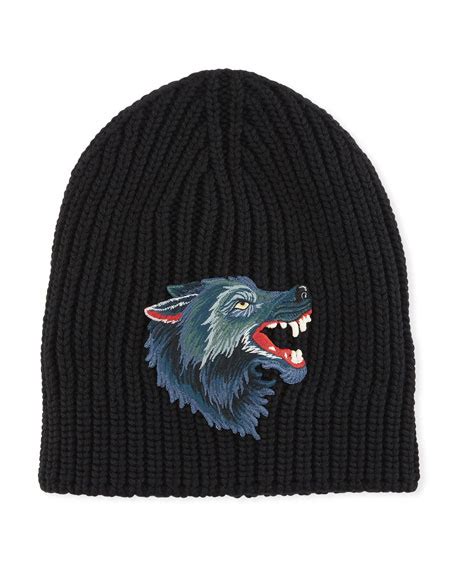 gucci wolf hat black|designer fedora hats gucci black.